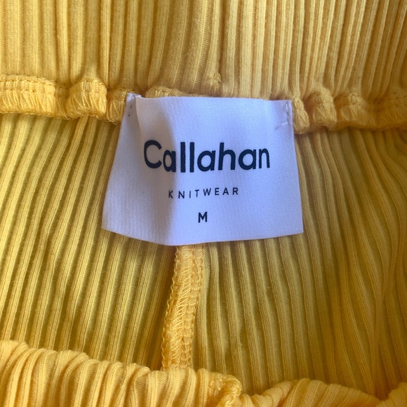 NWOT Callahan Knitwear x Revolve Wide Leg Pant in Mango | Medium - Picture 4 of 6